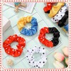 Yuxung 80 Pcs Mouse Ears Scrunchies Silk Satin Mouse Hair