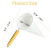 HXymxkeqi 2Pcs Reusable Flannel Coffee Filters with Wood Handle, Washable