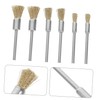 CHILDWEET 15pcs Handle Electric Grinding Brush Mini Metal Wire Wheel