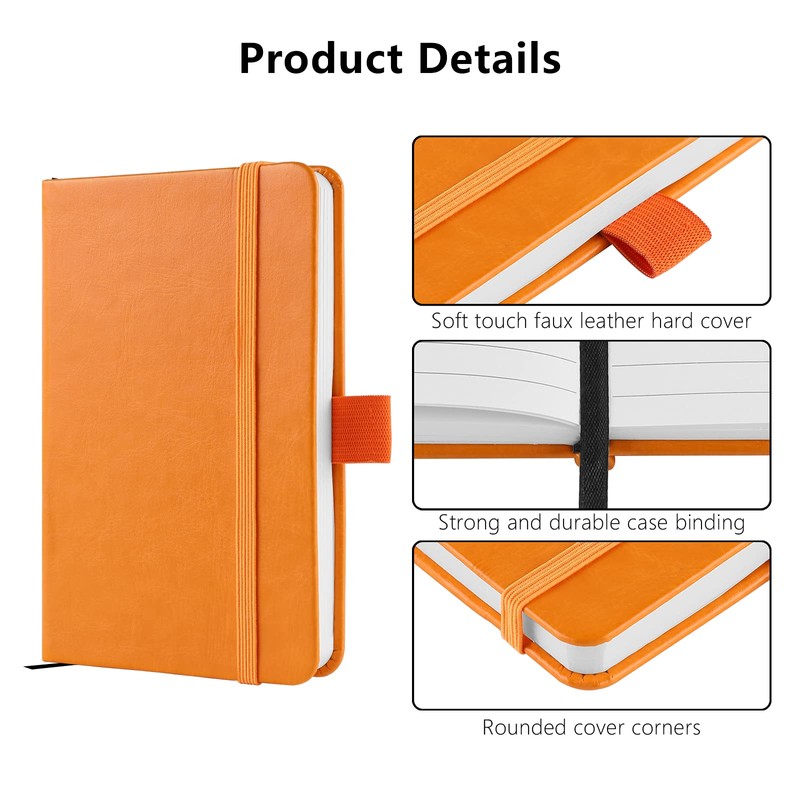 A6 Notebooks, Pocket Notebook Small Notebook Note Pads Hardback Notebook