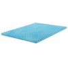 Zayton, 1-Inch Premium Convoluted Gel Memory Foam Toppers for Enhanced