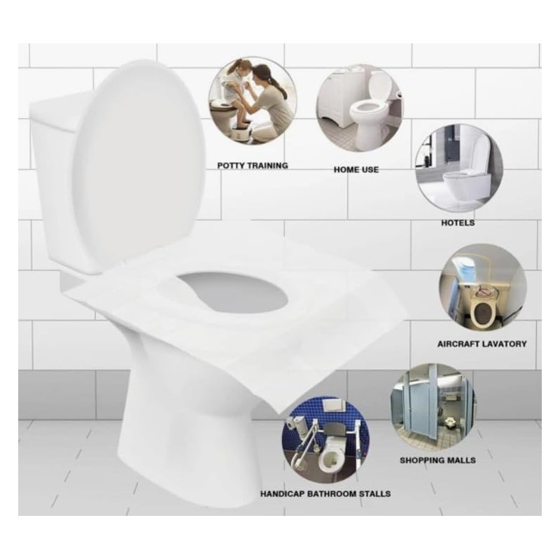 Set of 10 Toilet Seat Covers