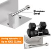 StackTastic Silver Toilet Paper Holder with Shelf - Wall Mount,