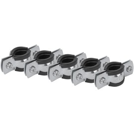 Repa Market 3/8" Inch Pack of 5 Adjustable Split Ring Pipe Hanger Clamp – Heavy-Duty Pipe Bracket Support – Adjustable Clamps for Plumbing & HVAC – Screw Clamps Fit Copper, PVC, Steel Pipes