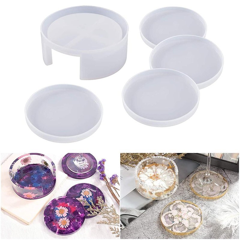 Coaster Mold Round Silicone Mold Cup Mat Epoxy Resin Mold