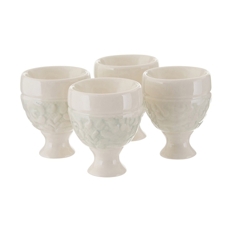 Premier Housewares Georgia Egg Cups - Cream, Set of 4