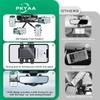 PKYAA Rearview Mirror Phone Holder for Car, 360° Rotating Rear