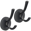 ULIBERMAGNET Strong Magnet Double Hooks, 2 Pack Heavy Duty Sturdy