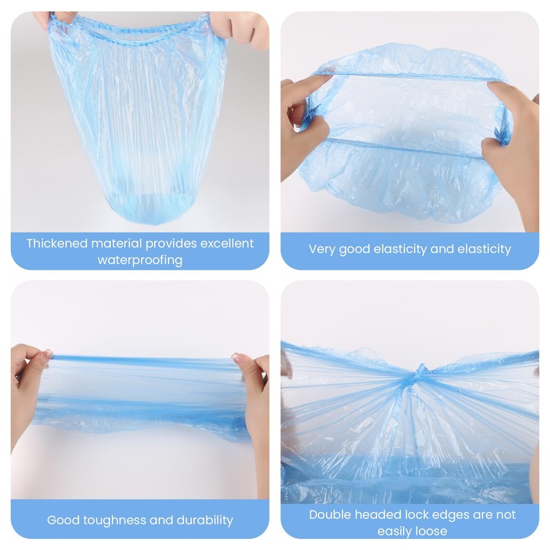 100 Pcs Disposable Shower Caps, Waterproof Shower Cap Essential For