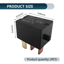 Polcatay 2 PCS AC Relays, 4 Pin 12V G8HL-H71 Waterproof Heavy Duty Multi-Purpose Relay, Plug and Play Modified Relay Assembly, Compatible with Honda Accord Civic Odyssey CR-V (Black)