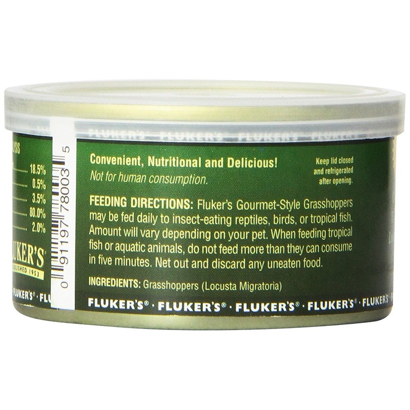 Fluker's Gourmet Canned Food for Reptiles, Fish, Birds and Small