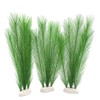 BEGONDIS Aquarium Decorations 3Pcs Fish Tank Artificial Green Water Plants