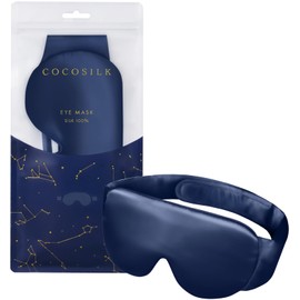 COCOSILK Eye Mask for Sleep, 100% Silk, Light Blocking, Good Sleep, Breathable, Cool, No Pressure Feeling, Lightweight, Unisex, Adjustable Size, Silk Eye Mask, Sleeping Goods, Silk, Eye Strain,