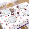 Lide Road 2 Pcs Patriotic Party Tablecloth, 4th of July