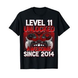 Level 11 Unlocked 11 Year Old Gifts Boys 11th Birthday Boy T-Shirt