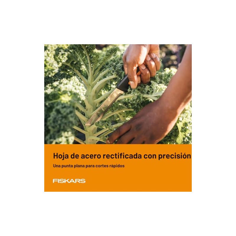 Fiskars - Cuchillo de cosecha con borde dentado, herramienta de