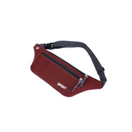 TOEDNNQI Small Waist Pouch, Waist Bag, Smartphone Storage, Men's Accessory Holder, Lightweight, Slim, Crossbody, Everyday Use, Running Pouch, Hip Bag, Gym, Red1