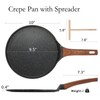 ESLITE LIFE 9.5 Inch Crepe Pan with Spreader, Nonstick Ceramic