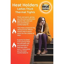 Heat Holders | Sockshop | Ladies Winter Warm Thermal Brushed Comfort Gusset Tights | 160 Denier | Women's Large | Navy