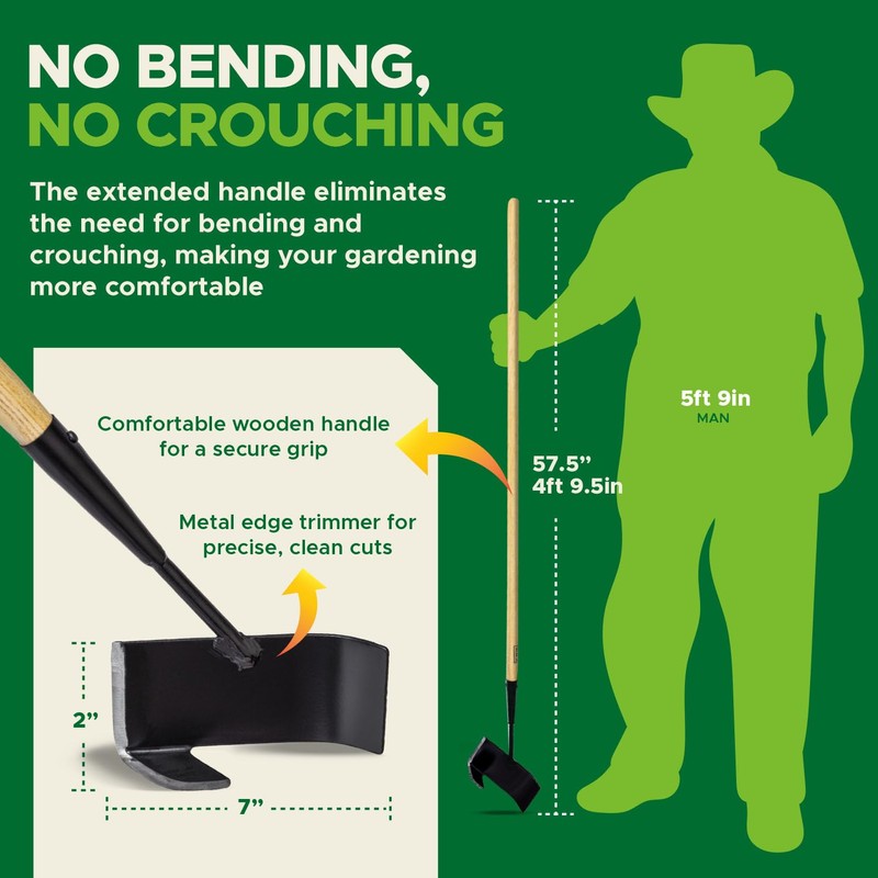 Lawn Edger for Landscaping - Manual Edgers, Edging Shovel for