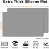 2 Pack 47.3"x23.6" Silicone Kitchen Counter Mats, 2MM Thick Heat