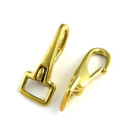 Snap Carabiner 25 mm 1 Inch Pure Brass Strap Width: 25 mm Carabiner