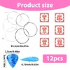 12 Pack Electric Guitar Strings Accessories Set, Including 12 Regular