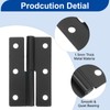sourcing map 4 Pcs Lift Off Hinge, 2.5" Detachable Lift