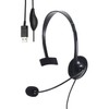 Elecom HS-HP14MUBK Wired Headset USB with Mic Overhead Single Ear