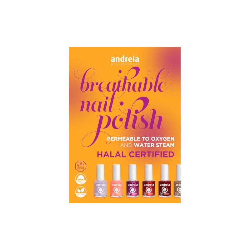 Andreia Halal Nail Polish - Breathable Air - Water Permeable