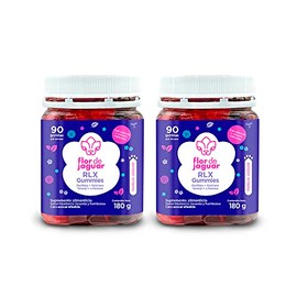 FLOR DE JAGUAR I Pack RLX Gummies (2 piezas) I Ayudan a conciliar el sueño y obtener un sueño profundo I Combaten el estrés y la ansiedad I Deliciosas