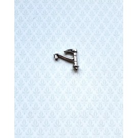 Town Square Miniatures Dollhouse Miniature Silver Faucet Tap for Kitchen or Bathroom Sink 1:12 Scale