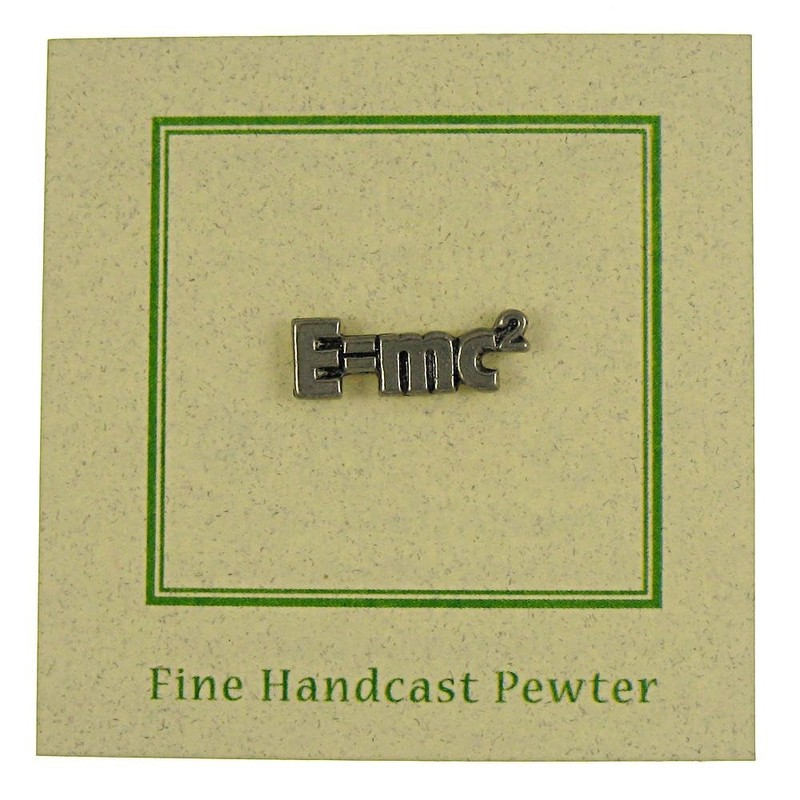 Jim Clift Design E=MC2 Lapel Pin - 1 Count
