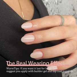 SXVME Gel Nail Tips Short Oval Press on Nails Soft Gel Nails Tips 300Pcs Pre Colored Natrual Nude Pink Tips Press ons Soak Off Acrylic Fake Nails Extensions DIY