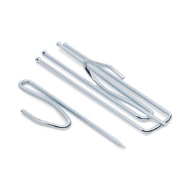 Dritz Home 44323 Short Neck Pleater Drapery Hooks (14-Piece) , Silver