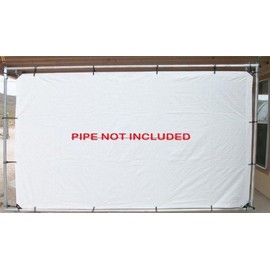 5' x 7' Outdoor Hanging Home Theater Portable Projection Movie Screen Kit 3/4" Fittings ~ Pipe NOT Included