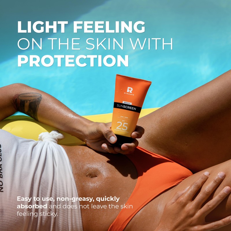 BYROKKO Body Sunscreen SPF 25, 150 ml - Broad Spectrum