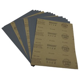 AutKerige 1200 Grit Wet Dry Sandpaper, 9 x 11 Inch Sanding Sheets, 15PCS Premium Silicon Carbide Sand Paper for Wood Metal Ceramic or Auto Polishing and Scratches Removing