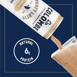 La Colombe Vanilla Draft Latte - 9 Fl. Oz. 4 Pack - 100% Arabica, Single-Origin, Brazilian Cold Brew Coffee with Lactose-Free Foamy Milk, Premium Coffee On the Go, 115mg Natural Caffeine