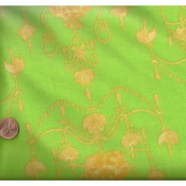 FreeSpirit Olivia's Holiday Garden Chandelier green yellow Tina Givens Free Spirit fabric