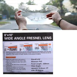 WIDE ANGLE CAR REAR WINDOW FRESNEL LENS VIEW OPTICAL 8"x10" Reversing Parking