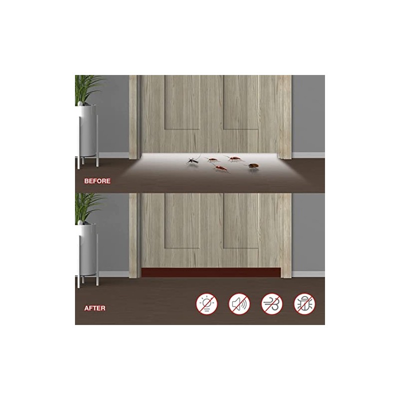 Guardapolvo y Protector para Puerta de 3 Capas 3M,BONACHAN Burlete
