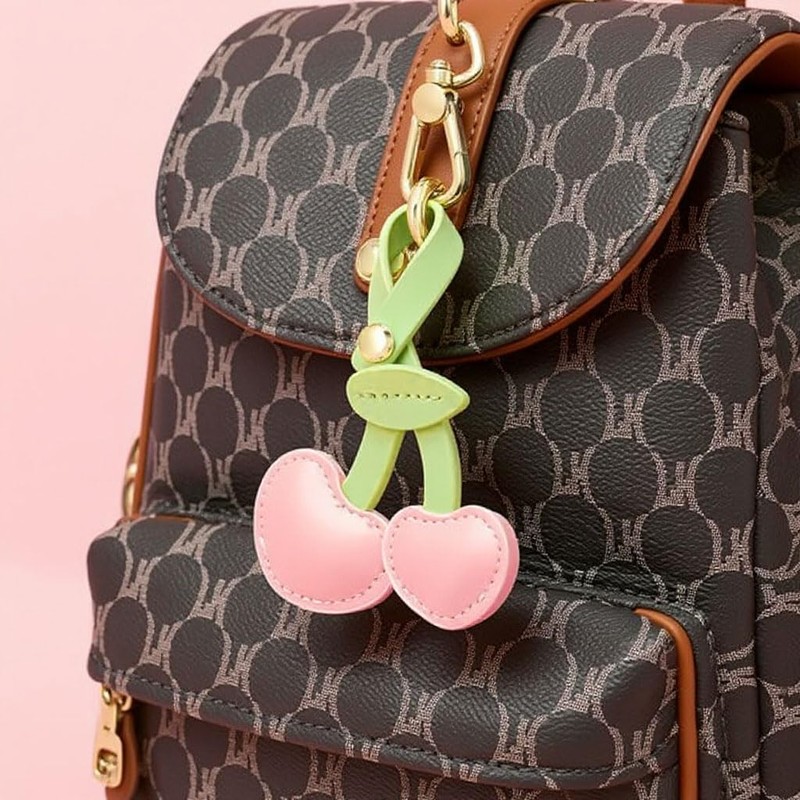 HANNEA® Llavero de Cereza Rosa para Mujer y Niñas, Accesorio