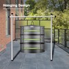 VIVOSUN 3-Layer Mesh Drying Rack Hanging Design with Green Zippers