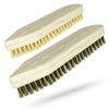 Klangfeiler® 2 Wooden Scrubbing Brushes, Hard and Very Hard, Made
