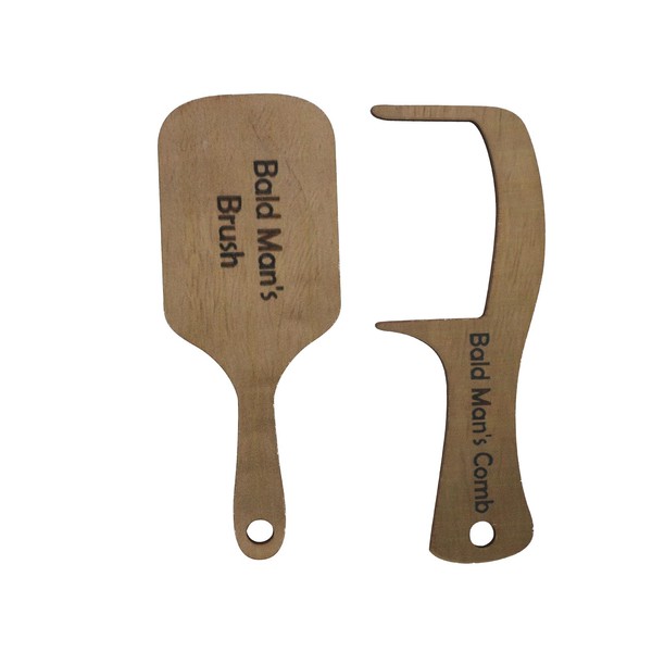 2pcs Bald Man’s Comb, Funny Bald Man’s Comb and Brush