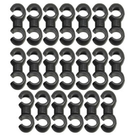 20pcs Bike Cable Clasps S-Hook Clips Bicycle Rotatable for Brake Cable MTB Bike Road Bicycle