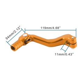 GOOFIT golden Aluminum Alloy Gear Lever Shift Lever Pedal Folding Gear Lever Replacement for Cb250 Motocross Bike ATV Dirt PitBike