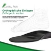Green-Feet Orthopaedic Insoles Further Designed For Lower Arch Foot Splayfoot