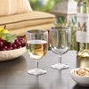 US Acrylic Stackable 8 ounce Plastic Wine Stems in Clear